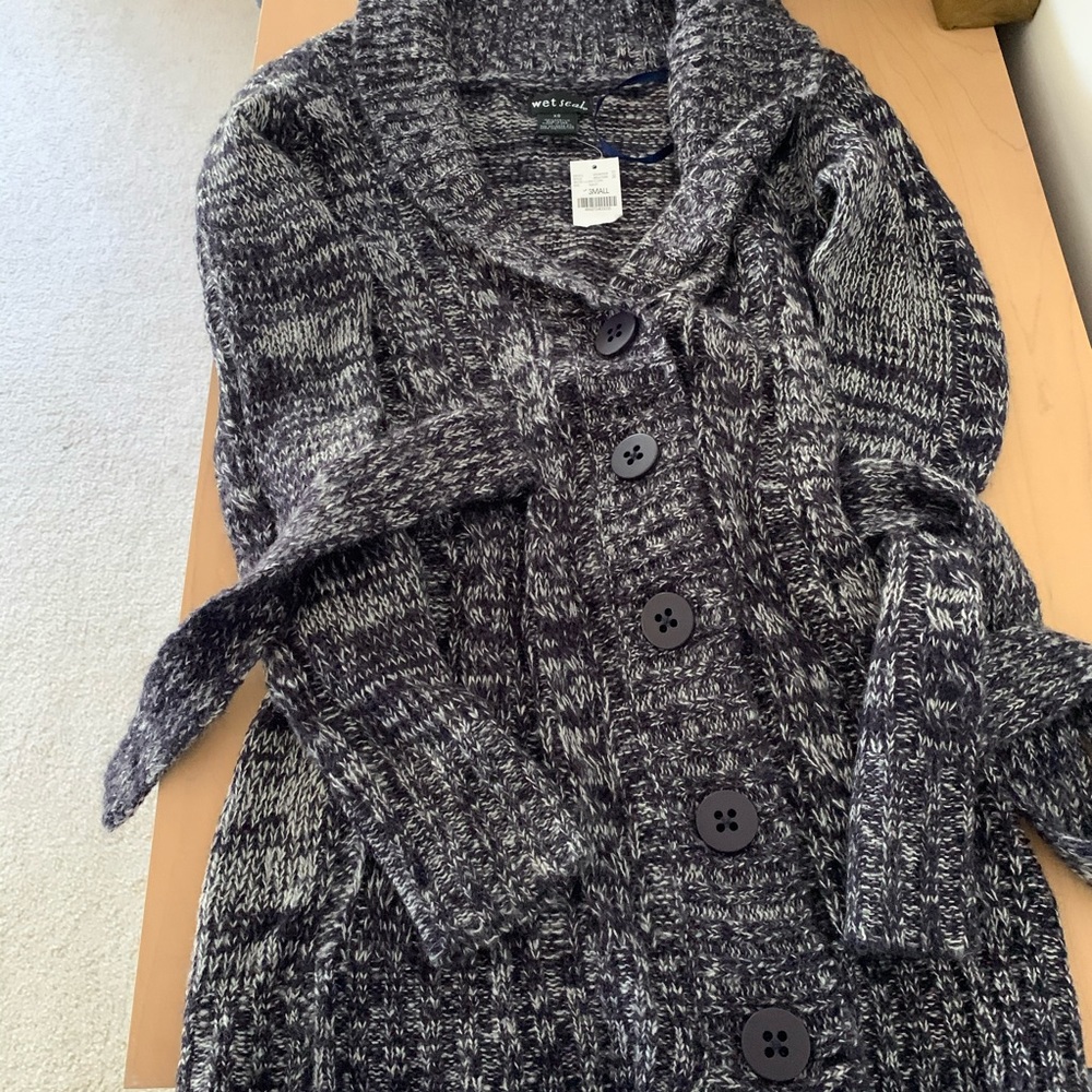 Collared wrap sweater NWT!!